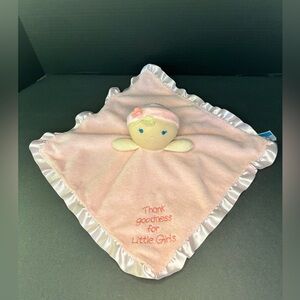 Kids Preferred Thank‎ Goodness For Little Girls Pink Security Baby Lovey Blanket